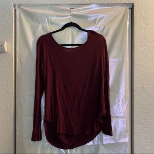 Foreign Exchange maroon long sleeve